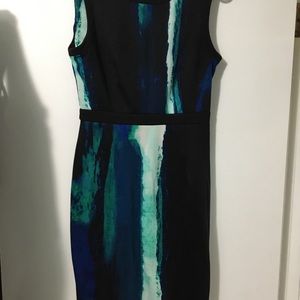 Calvin Klein Multicolour Sheath Dress Size 2